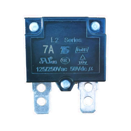 Jiaruixin 2Pcs 7A 125/250Vac 50Vdc Automatic Reset Relay Fuse Therma Switch Circuit Breaker Current Overload Protector Children Ride On Toy Car Accessories