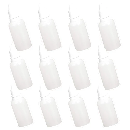 AEGYPIUS 12Pcs 30ml Clear Plastic Squeezable Dropper Bottles Refillable Eye Drop Containers with Screw Caps and Plugs Portable 1oz Small Dropper Bottles for Essential Oils Liquid Samples Empty Clear Bottles