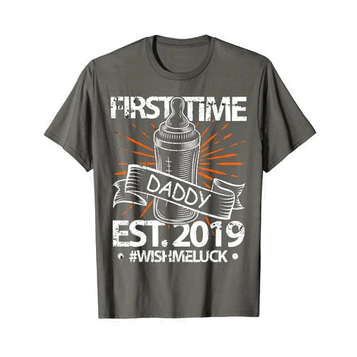 Fathers day gift ideas tshirts Fathers day gift Vintage First Time Dad First born tshirt