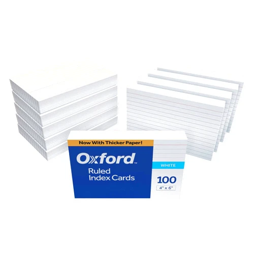 Oxford 41 (1000 PK) Ruled Index Cards, 4