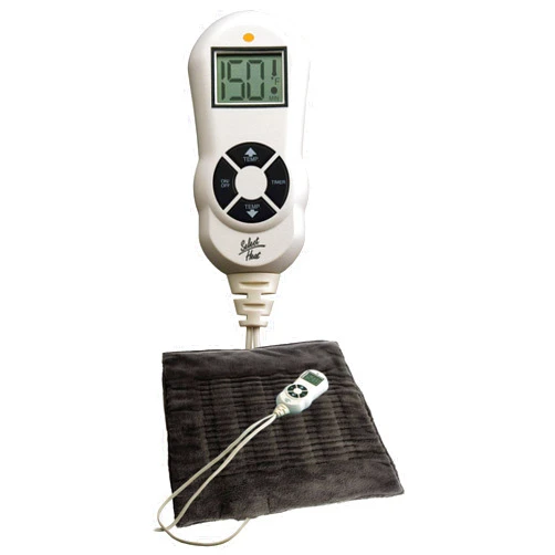 Cara Washable Plush Heating Pad with Auto Shut Off and Moist/Dry Heat, 12