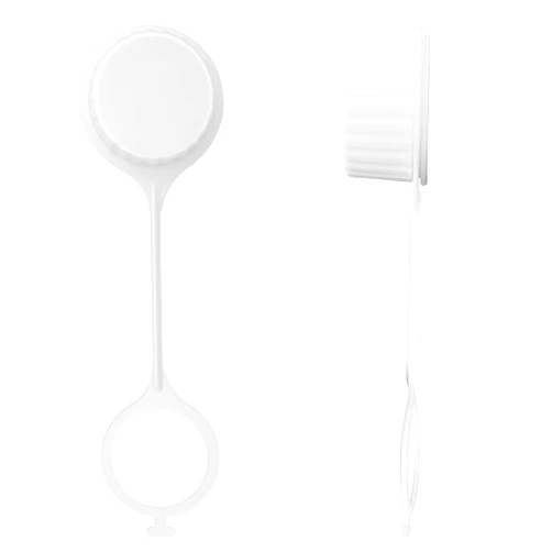 LBB-Parts Tethered Drain Plug caps for Igloo,Replacement Igloo Cooler Threaded Drain caps,Igloo Cooler Replacement Parts,Set of 2 White Cooler Drain Plug Cover.
