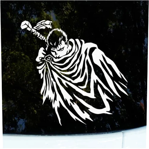 Generic Berserk Vinyl Decal Large - Guts The Black Swordsman - 8.5