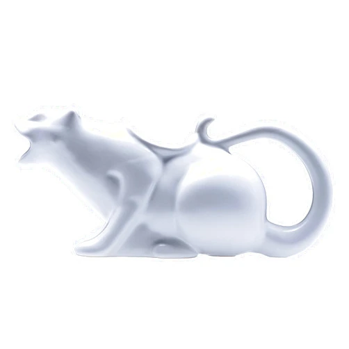 Puking Kitty Gravy Boat | Funny Novelty Cat Gift for Animal Lovers | White Porcelain Sauce Boat
