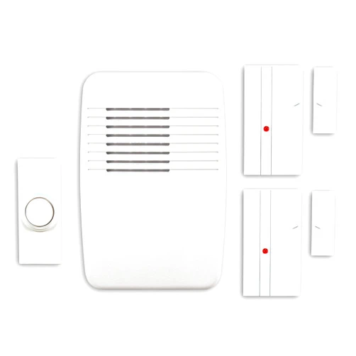 Heath Zenith SL-7352-02 Wireless Plug-In Chime Kit with Entry Alert (White)