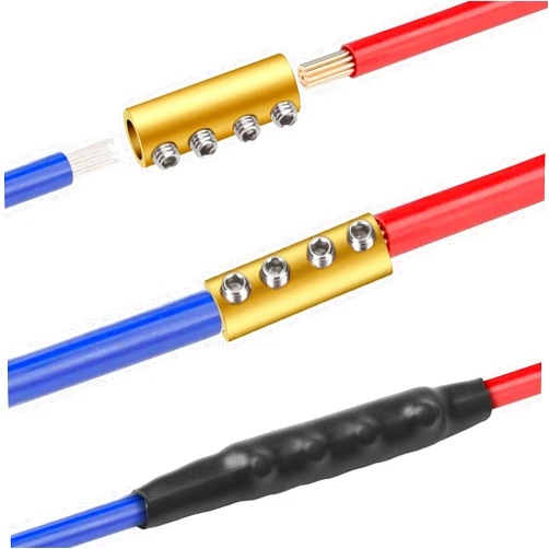 Linkstyle 30pcs 6 AWG Gauge Wire Connector Nut Kit, 80A Quick Splicing Wiring Connection Terminal, with Screws and Heat Shrink Tube