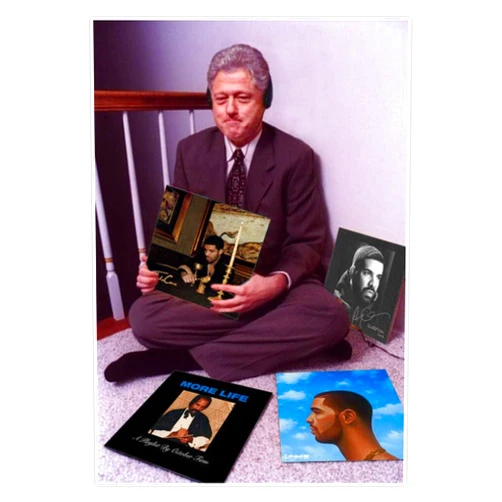 Leyland Designs Bill Clinton Drake Sticker Outdoor Rated Vinyl Sticker Decal for Windows, Bumpers, Laptops or Crafts 5