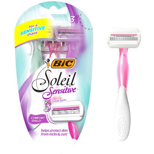 BIC Soleil Glow Razors, 3 Count