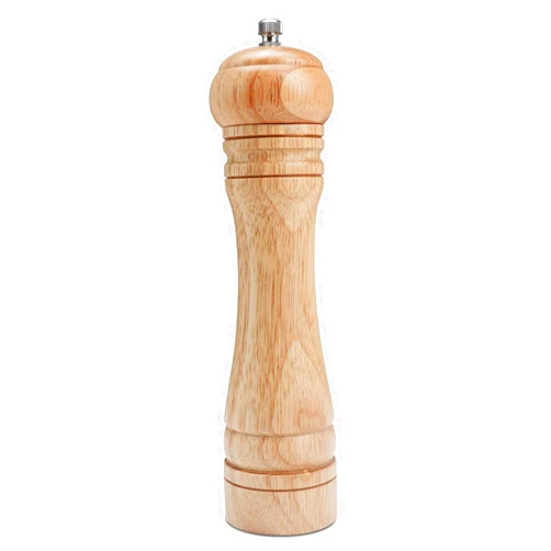 Gulex Wood Pepper Grinder Pepper Mill,Adjustable Coarseness Wooden Peppermill, Ceramic Grinding Mechanism Salt Mill Refillable… (1 pack light)