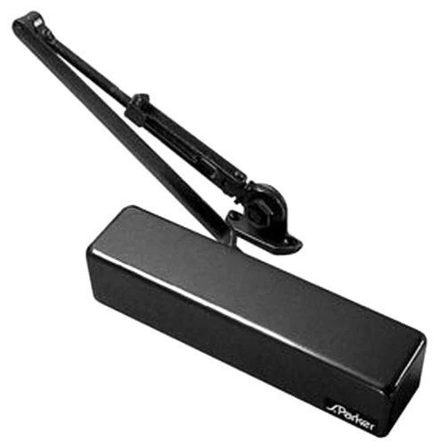 S.PARKER HDWE S. Parker 900BC UL Listed Grade 1 Heavy Duty Spring Power Adjustment Door Closer with Full Cover (Black Duranodic)
