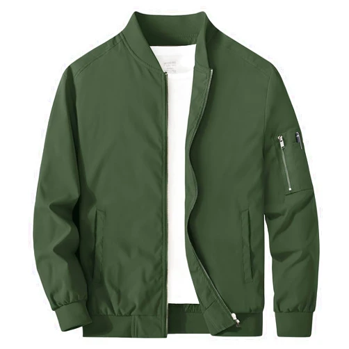 MAGCOMSEN Men's Jacket Lightweight Bomber Jacket Casual Windbreaker Jackets Windproof Zip Up Coats with 5 Pockets