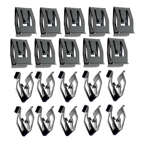 DSkoiph 20 pcs Universal Automotive Car Metal Retainer Front Console Dash Dashboard Trim Clip Fit for Ford Mazda Audi