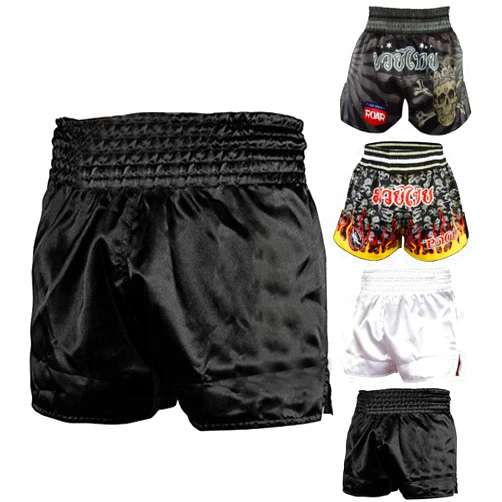 ROAR Muay Thai Shorts Mens Fight Shorts MMA Grapplig Kick Boxing Training Fitness Trunks Martial Arts
