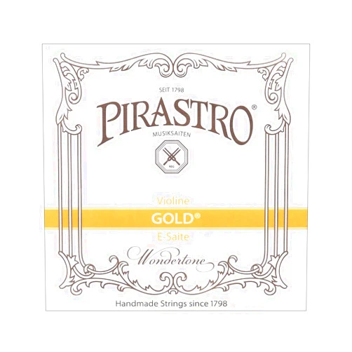 Pirastro Gold Label 4/4 Violin E String - Medium - Steel - Loop End