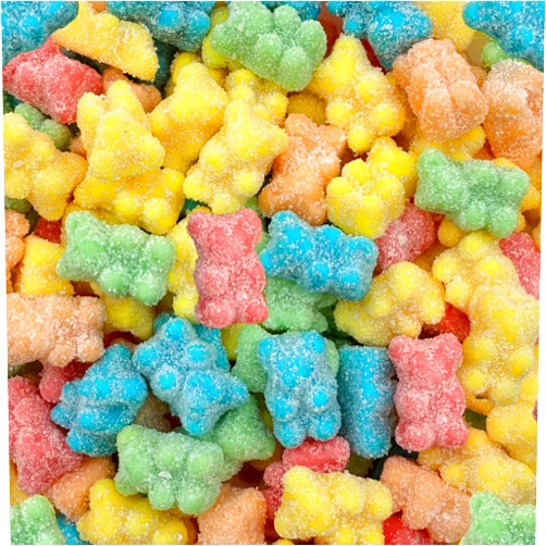 ILIKE! Sour Neon Gummy Bears Candy | 2-Pound Bag | Assorted Fruit Flavors