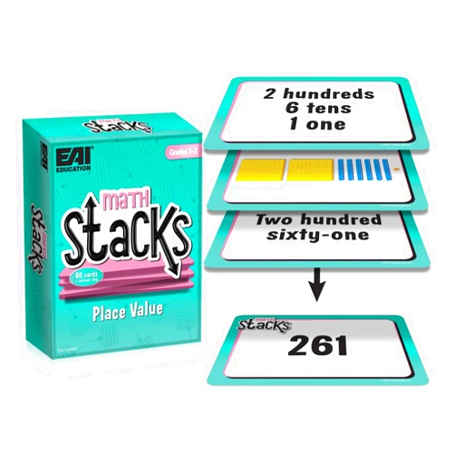 EAI Education Math Stacks Place Value Game: Grades 1-2