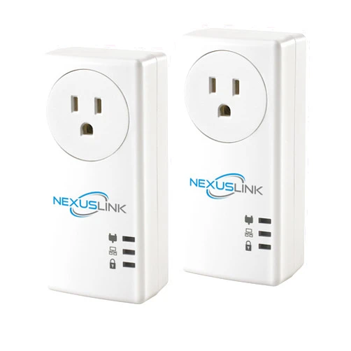 NEXUSLINK G.hn Powerline Ethernet Adapter | 1200 Mbps | Gigabit Port, Power Saving, Home Network Expander with Stable Ethernet Connection for Online Gaming, Video Streaming | 2-Unit Kit (GPL-1200-KIT)