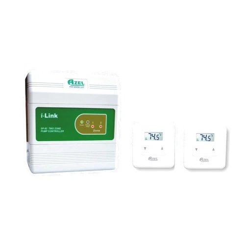 Azel Technologies Inc. Package Deal: SP-82 with 2 Units of D-135E Digital Thermostats for Hydronic Radiant Floor Heating Systems