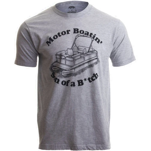 Ann Arbor T-shirt Co. Boating Humor Tee Shirts - Funny Boat Captain, Nautical Fishing Joke T-Shirts for Men or Women