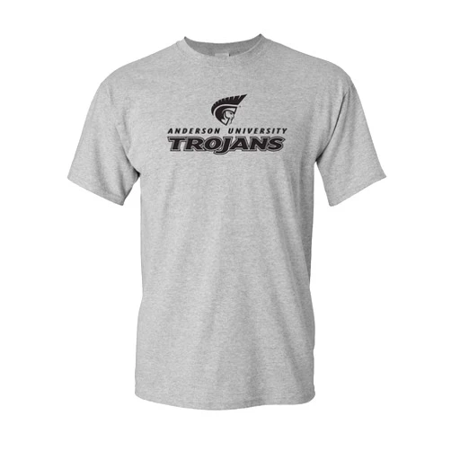 CreateMyTee | Anderson University Trojans Stacked T-Shirt