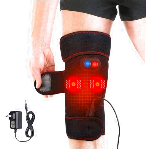 Okuya 2-in-1 Arthritis Pain Relief Knee Brace, Heated Knee Support for Arthritis, Knee Heating Pad for Hot or Cold Therapy Keep Warm, Electric Wrap for Pain Relief and Massage