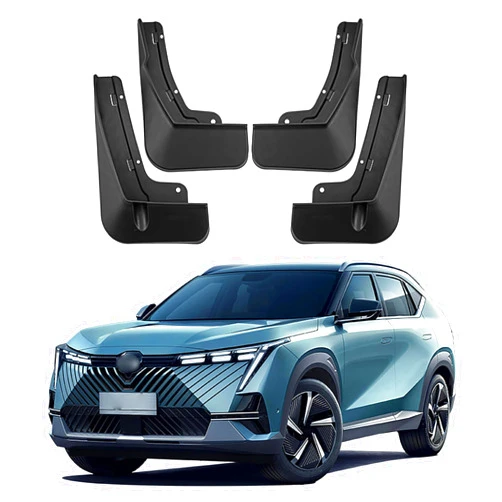 FALMDCQ Compatible with Trumpchi Emkoo 2022, 4Pcs Car Fenders Splash Guards Anti-Sand Mud Flaps Front and Rear Wheels Mudguards Accessories