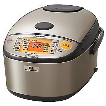 Zojirushi NP-HCC10XH Induction Heating System Rice Cooker and Warmer, 1 L, Stainless Dark Gray Stainless Dark Gray 1 L