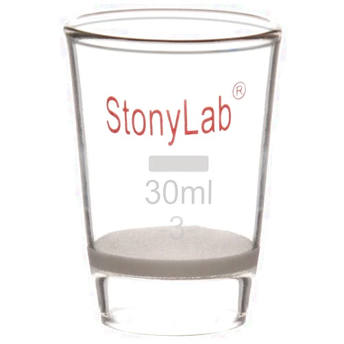 stonylab Borosilicate Glass Gooch Crucible, Low Form Filter Crucible with G3 Fritted Disc, 30 ml