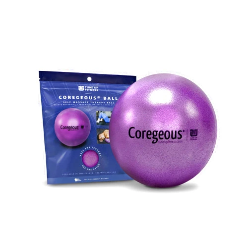 Tune Up Fitness – Coregeous Ball | Psoas Release Tool, Abdominal, Belly & Lower Back Release | Core Ball, Exercise Ball for Low Back, Stress & Digestive Relief, Improved Breathing & Sleep (Iris)