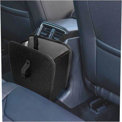 BFXM Car Trash Can, Foldable Trash Can for Car, Collapsible Hanging Trash Bag for Car Seat, 2.57 Gallons Leakproof Garbage Bags, Car Must Haves Interior Accessories Essentials