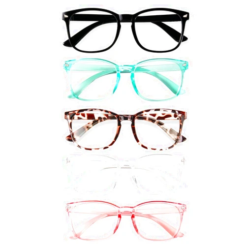 WINTOO Anti Blue Light Glasses for Women Men -5Pair Blue Light Blocking Glasses, UV400 Anti-Glare Computer Glasses Women