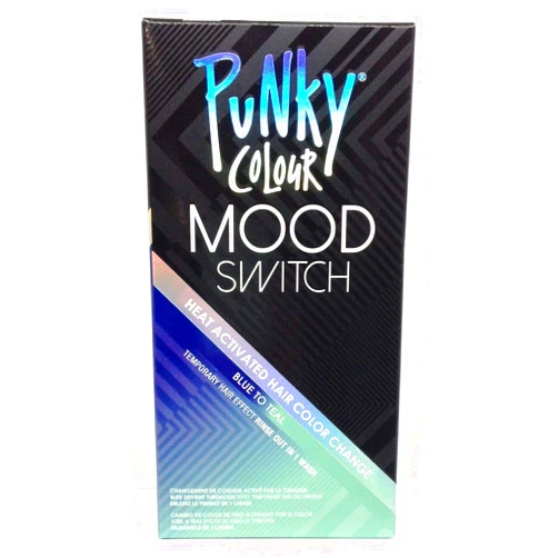 Punky Colour Blue To Teal Mood Switch Heat Activated Hair Color Change, Temporary Hair Effect