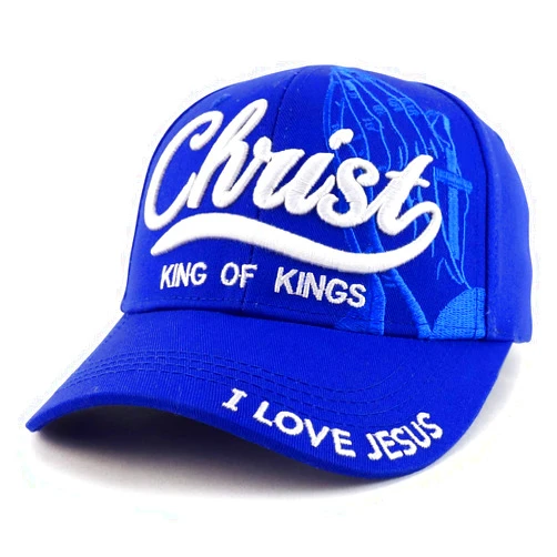 Trendy Apparel Shop 3D Christ King of Kings Embroidered Jesus Christian Ball Cap