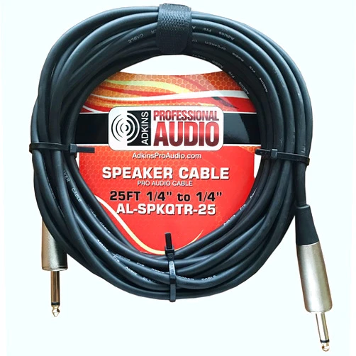 Adkins Professional Audio Speaker Cable Quarter to Quarter 25'- Adkins Professional Audio