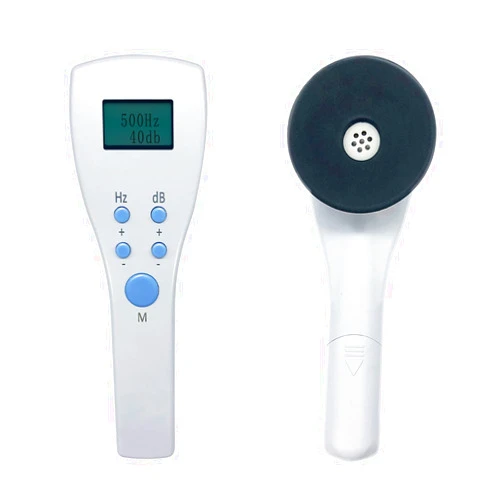 AIERTING AudiScan Portable Audiometer - Noise Reducing Hearing Test Screener in Your Hand with Audiocups Cushion and Carry Case