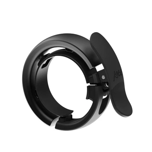 Knog Oi Prima Bike Bell – Loud 80dB Ring, Wrap-Around Design, WAVETEK Hammer, Durable Build, Easy Install – Two Sizes to Ensure Correct Fit.