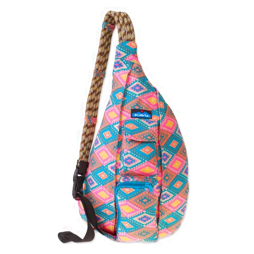 KAVU Original Rope Bag Sling Pack with Adjustable Rope Shoulder Strap