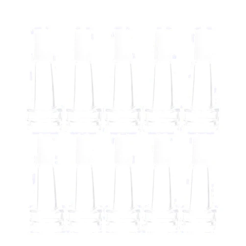 CUTEGO 20mm Glass Bottle Dropper Serum Vial Caps - Essential Oil Bottle Dropper Tips, Leak-Proof Glass Pipette Caps for Cosmetics, DIY Skincare, Perfume(100 PCS)