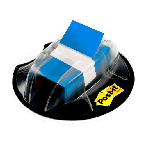 Post-it Flags, 200/High Volume Desk Grip Dispenser, 1 in Wide, Blue (680-HVBE)