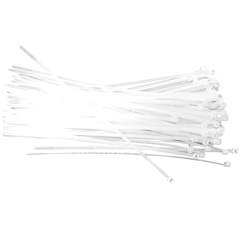 NiftyPlaza 10 Inch Cable Ties - 100 Pack - UV Weather Resistant - HEAVY DUTY 75 Pounds TENSILE Strength Professional Grade Electric Cable Zip Ties (100 Natural/Clear Cable Ties)
