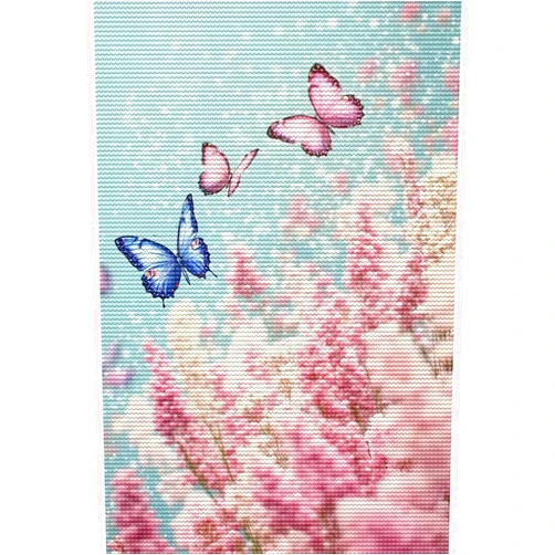 Seisoup Colored Butterflies Diamond Art Kits for Adults,Flowers Diamond Painting Kits,5D Full Drill Diamond Dots Paintings for Beginners with Gem Art for Wall Home Decor 8x12 INCH