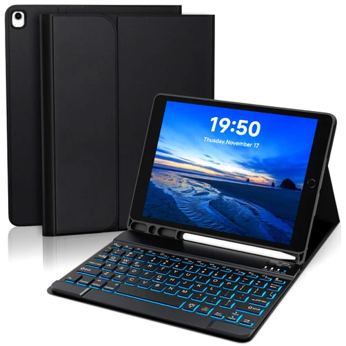 YUNPLE for iPad 9th 8th 7th Generation Case with Keyboard 10.2