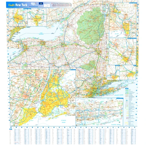 By Globe Turner Globe Turner New York State Wall Map - 25