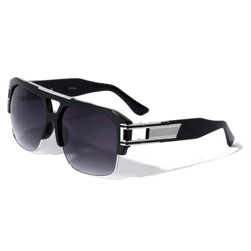 Dweebzilla Gazelle B-Boy Square Metal & Plastic Retro Aviator Sunglasses