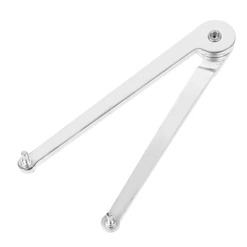 Psyqtsuary Universal Adjustable Angle Grinder Wrench, Pin Spanner Face Spanner Wrench Grinder Wrench Face Spanner Plier for Round Nuts with Drilled Holes Backing Pads Cutting Pipes Hoses Cables Wire, 4mm