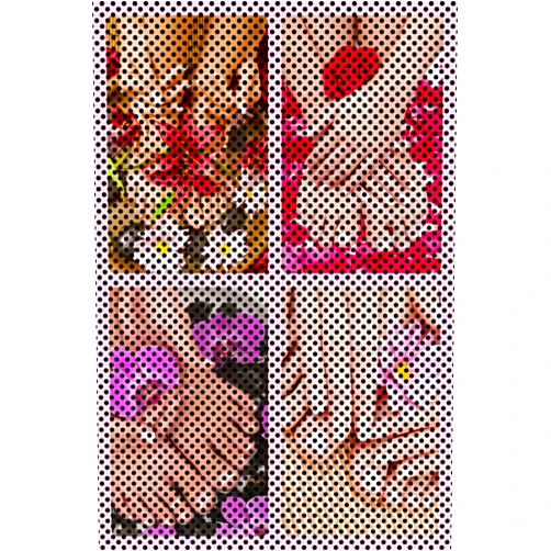 NAILSIGNS.com Salon XXIII Pedicure Flowers Nail Service Sign Advertising Marketing Décor Vertical (Perforated Mesh One Way Vision See-Through Window Mesh Vinyl Sign [Outdoors], 36