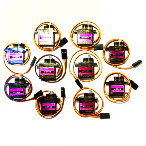 Vffoto Tower P MG90S 9G Metal Gear Micro Servo 180° Mini Servo Motor for RC Airplane Boat Car Helicopter Robot Controls Arm/Hand/Walking x 10 PCS