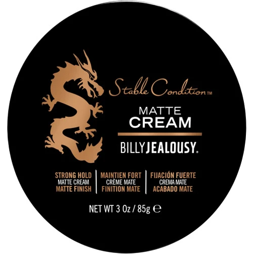 Billy Jealousy Stable Condition Matte Cream for Men with Natural Hold and Matte Finish, Reworkable, Lightweight, Water Based Hair Styling Product, Vanilla & White Musk Scent, 3 Oz.