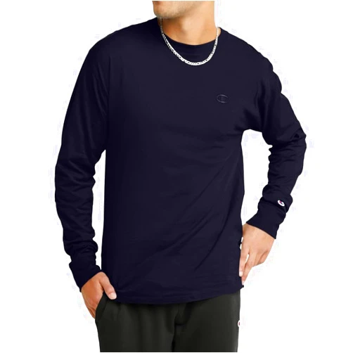 Champion Men'S Tshirt, Classic Long Sleeve Tshirt Comfortable, Soft T-Shirt For Men Reg. Or Big & Tall
