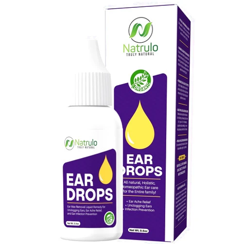 Erbaid Natural Ear Drops for Ear Infection – Homeopathic Eardrops for Adults, Kids, Baby, & Pets – Relieves Ear Aches, Swimmer's Ear, & Loosens Wax – Kids Safe Ear Health Made in USA